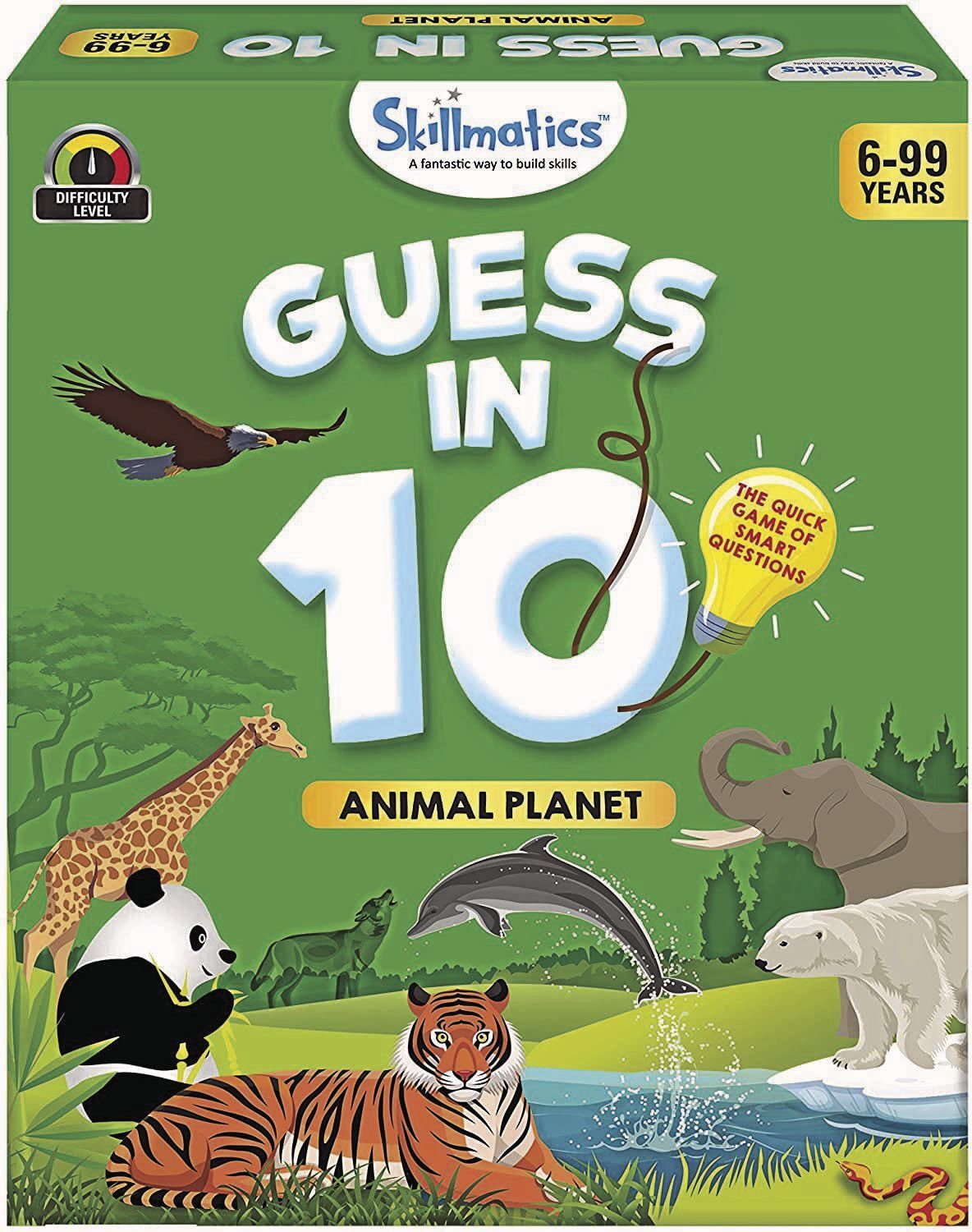 Skillmatics Educational Game: Animal Planet Guess in 10